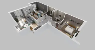 Apartamento 3 habitaciones en Varsovia, Polonia