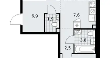 Appartement 3 chambres dans poselenie Sosenskoe, Fédération de Russie