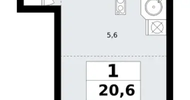 Appartement 1 chambre dans Postnikovo, Fédération de Russie