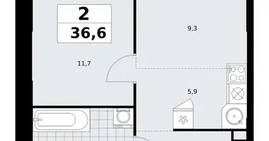 Wohnung 2 zimmer in Südwestlicher Verwaltungsbezirk, Russland