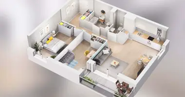 Apartamento 3 habitaciones en Poznan, Polonia