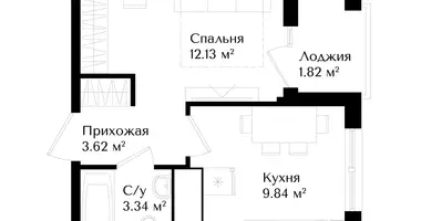 Квартира 1 комната в Ташкент, Узбекистан