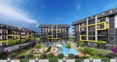Wohnung 1 Schlafzimmer mit Balkon, mit Möbel, mit Klimaanlage in Alanya, Türkei