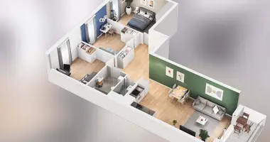 Apartamento 4 habitaciones en Poznan, Polonia