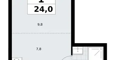 Mieszkanie 1 pokój w Postnikovo, Rosja