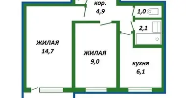 2 room apartment in Minsk, Belarus