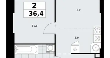 Apartamento 2 habitaciones en South-Western Administrative Okrug, Rusia