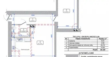 Apartamento 2 habitaciones en Riga, Letonia