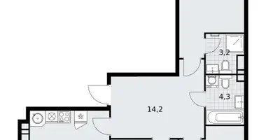 Appartement 3 chambres dans Vnoukovo, Russie