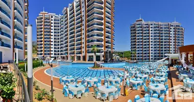 Wohnung 2 Zimmer mit Parkplatz, mit Schwimmbad, mit Sicherheitsüberwachungssystem in Alanya, Türkei