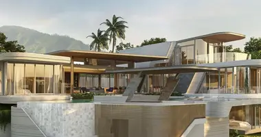 Villa 4 chambres avec Fenêtres double vitrage, avec Meublesd, avec Climatiseur dans Phuket, Thaïlande