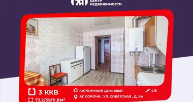 Apartamento 3 habitaciones en Saracy, Bielorrusia