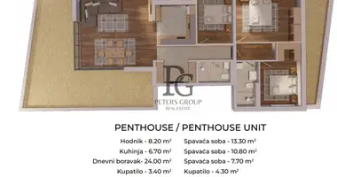 Penthouse 3 bedrooms in Bar, Montenegro