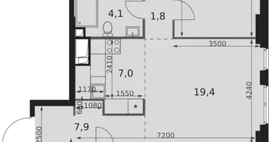 4 room apartment in Moscow, Russia