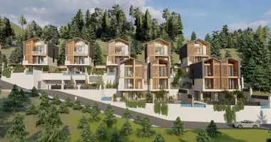 Villa 3 habitaciones con Piscina, con Jardín, con Vista a la montaña en Alanya, Turquía