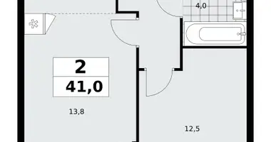 Appartement 2 chambres dans Moscou, Fédération de Russie