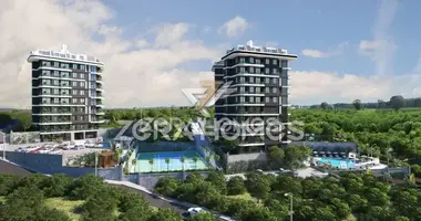2 room apartment with parking, with elevator, with swimming pool in Seki, Turkey