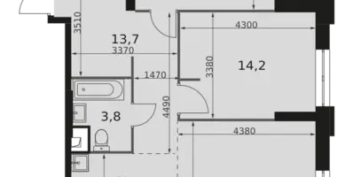 Wohnung 4 zimmer in Nordwestlicher Verwaltungsbezirk, Russland