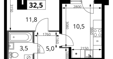 Appartement 1 chambre dans Khimki, Fédération de Russie