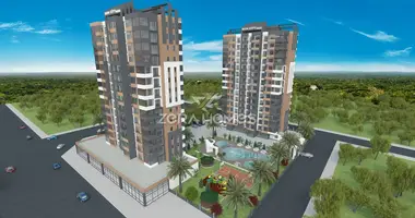 2 room apartment with parking, with elevator, with sea view in Mersin, Turkey
