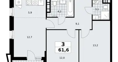 Квартира 3 комнаты в поселение Сосенское, Россия