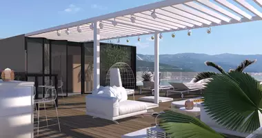 Penthouse 4 rooms with double glazed windows, with balcony, with furniture in Budva, Montenegro