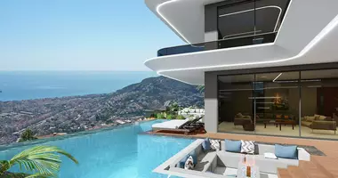 Villa 6 Zimmer mit Balkon, mit Klimaanlage, mit Meerblick in Alanya, Türkei