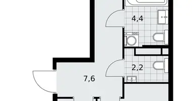 Apartamento 2 habitaciones en poselenie Sosenskoe, Rusia