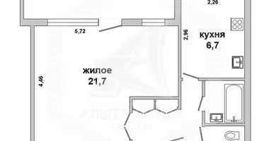 Квартира 1 комната в Оберовщина, Беларусь