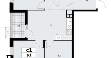 Apartamento 3 habitaciones en poselenie Sosenskoe, Rusia