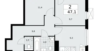 Квартира 2 комнаты в поселение Сосенское, Россия