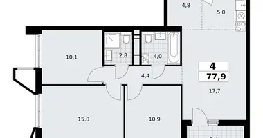 Appartement 4 chambres dans poselenie Sosenskoe, Fédération de Russie