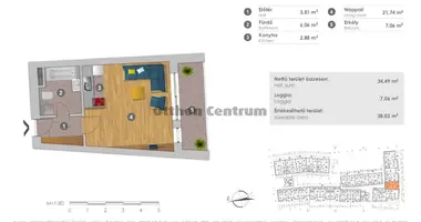 Apartamento 1 habitación en Budapest, Hungría