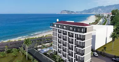 Penthouse 3 bedrooms with Balcony, with Air conditioner, with Sea view in Yaylali, Turkey