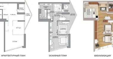 Appartement 3 chambres dans Minsk, Biélorussie