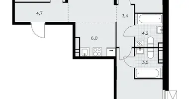 Apartamento 4 habitaciones en poselenie Sosenskoe, Rusia