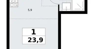 Apartamento 1 habitación en Postnikovo, Rusia