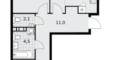 Appartement 3 chambres dans poselenie Sosenskoe, Fédération de Russie