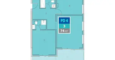 Wohnung 3 zimmer in Provodina, Montenegro