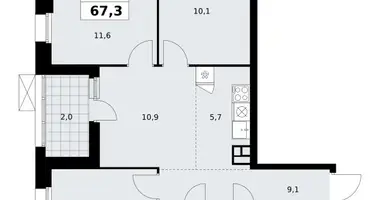 Appartement 4 chambres dans poselenie Sosenskoe, Fédération de Russie