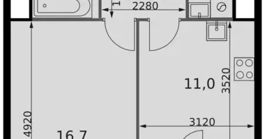 Appartement 1 chambre dans Razvilka, Fédération de Russie