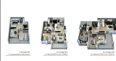 1 bedroom apartment in Mezitli, Turkey
