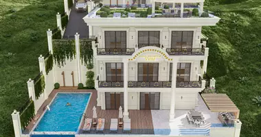 Villa 5 Zimmer mit Aufzug, mit Meerblick, mit Schwimmbad in Alanya, Türkei