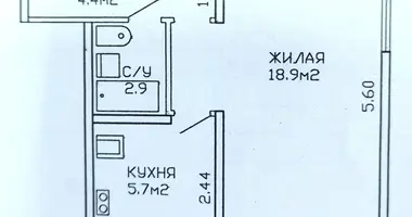 1 room apartment in Minsk, Belarus