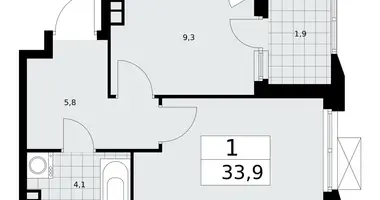 Mieszkanie 1 pokój w poselenie Sosenskoe, Rosja