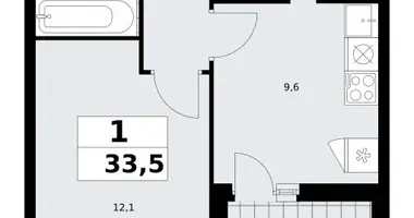 Appartement 1 chambre dans poselenie Sosenskoe, Fédération de Russie