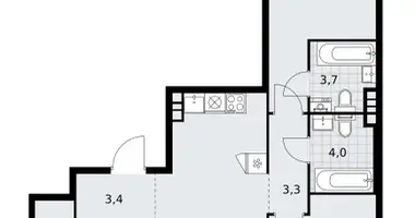 Appartement 3 chambres dans poselenie Sosenskoe, Fédération de Russie