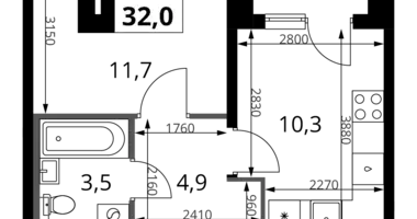 Appartement 1 chambre dans Khimki, Fédération de Russie