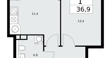 1 room apartment in poselenie Sosenskoe, Russia