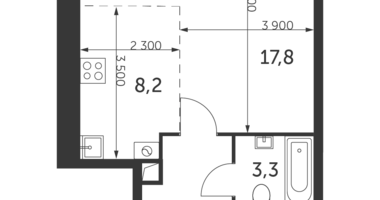 Studio 1 chambre dans Konkovo District, Fédération de Russie